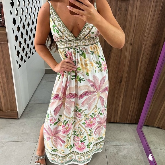 FARM Rio Tropical Dream Long Dress Size L - Picture 5 of 10